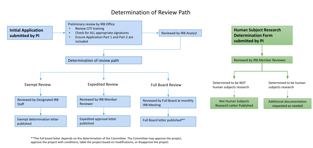 Determination of IRB Review Path